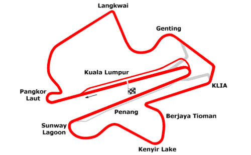 Sepang Streckenplan