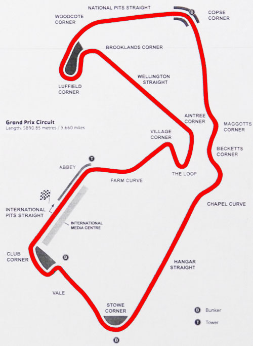 Silverstone Streckenplan