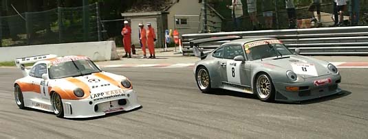 Porsches in Spa