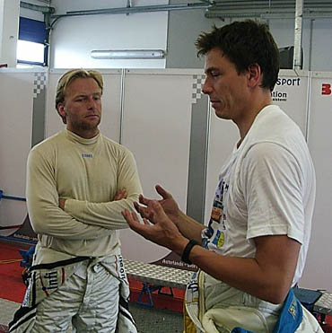 Phillip Peter und Toto Wolff